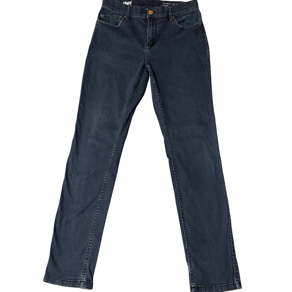 Mugsy‎ Jeans Slim Straight Mens 33x36 Darkest Blues Stretch Denim FLXSNDB-33/36